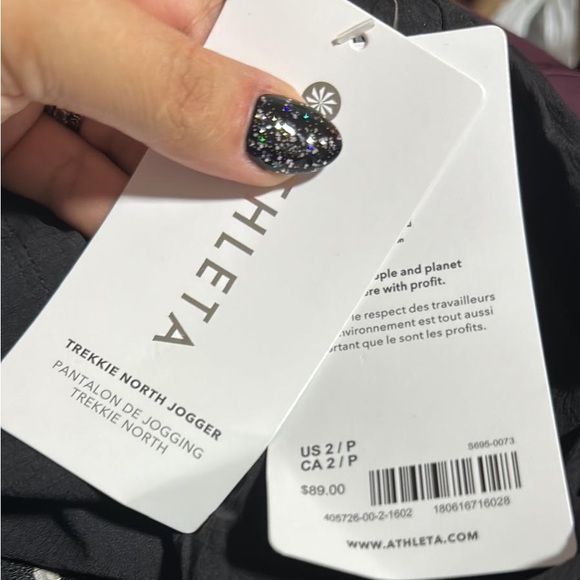 ATHLETA Trekkie North Mid Rise Legacy Jogger // Black #405726 - Picture 9 of 16